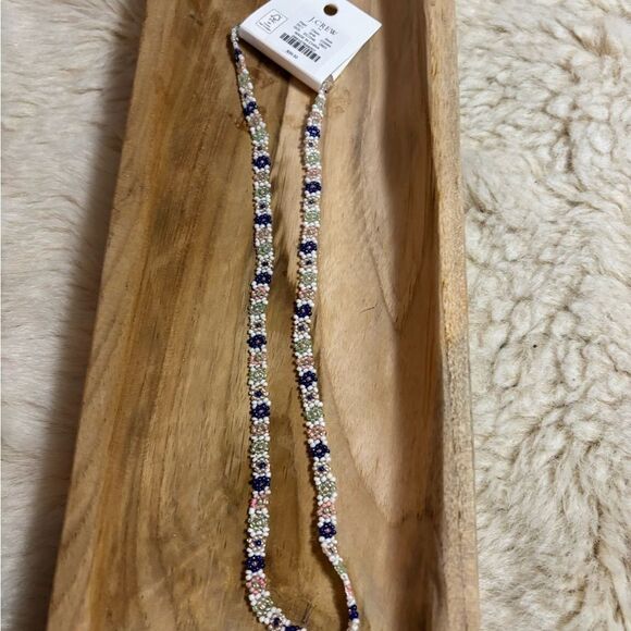 J. Crew Blue and White Beaded Necklace - Picture 2 of 3